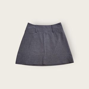Vintage Y2k early 2000s The Limited grey minimalist staple mini skirt